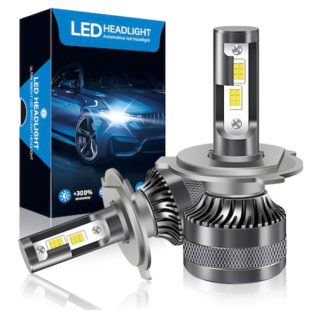 Premium Auto Led Set 2 Becuri LED Auto H4 Excitat® Premium, Luminozitate de 300%, Single ...