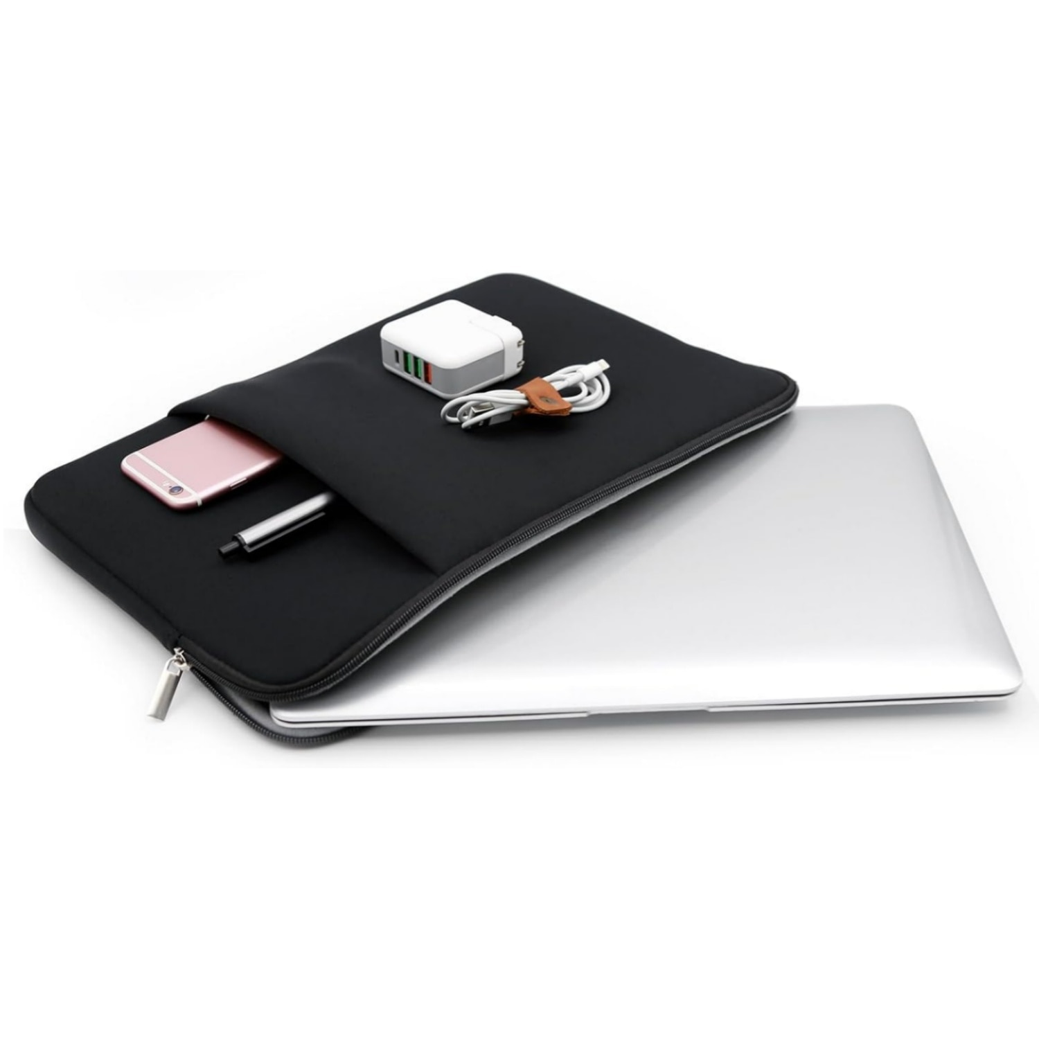 Husa de tableta pentru iPad si accesorii, pentru tableta 10.2-11″, compatibila Apple iPad 10.2/10.5/10.9, Apple iPad Pro 11, Mate Pad 10.4/11, Mate Pad Pro 10.8, Surface go/2/3 10.5, 34 x 24 x 2 cm, Negru