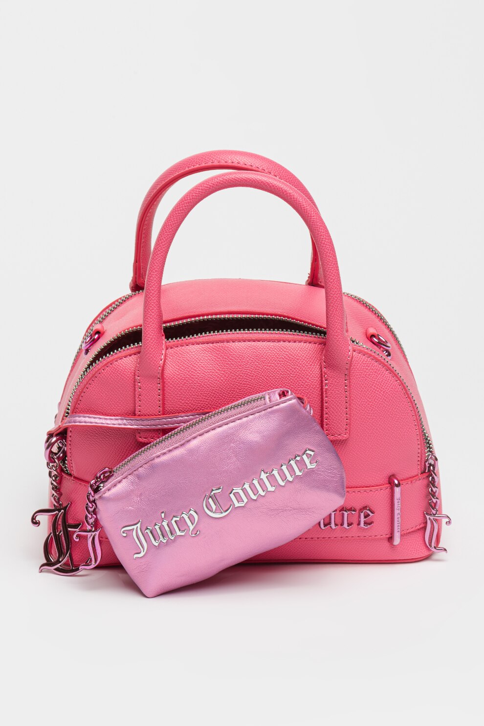 juicy coture 本革　バッグ Juicy Couture, Geanta de piele intoarsa sintetica cu bareta