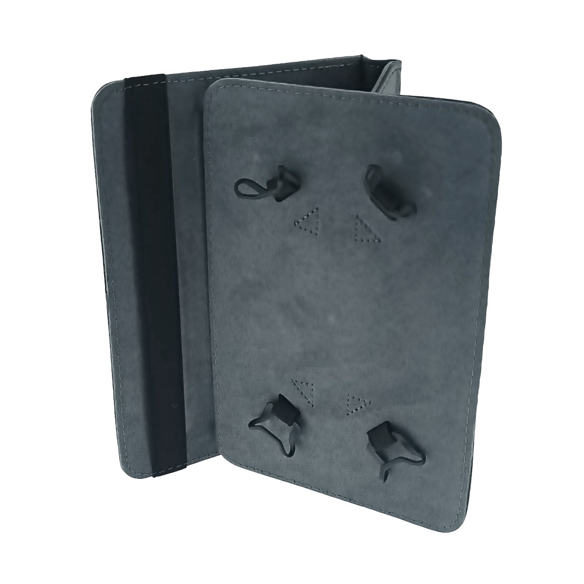 Husa universala tableta 7 - 8 inch, rotativa 360 de grade, cu suport pliabil vizualizare, banda elastica, 216 x 155 x 22 mm, 170g, neagra 8 Negru