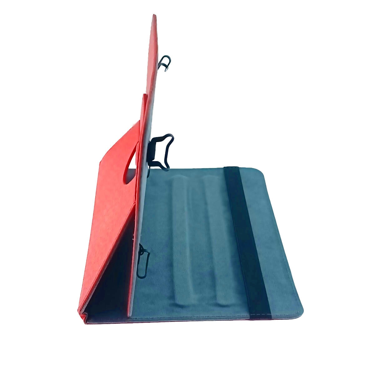 Husa universala tableta 9 - 10 inch, rotativa 360 de grade, cu suport pliabil vizualizare, banda elastica, 268 x 204 x 17 mm, 265g, rosie 10 Rosu