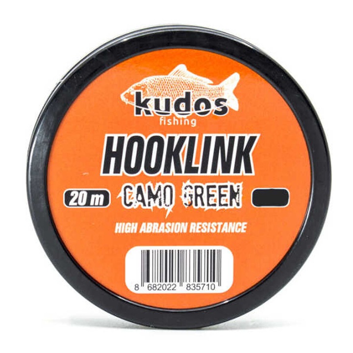 Material struna impletit Kudos Hooklink Camo Green 20m 25lb
