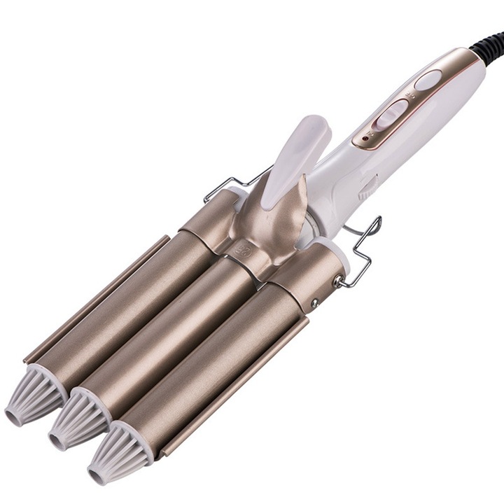Bizaical 3-елементен вълновод, 60-105W, 180-210°C, 35cm, керамика, бяло/злато