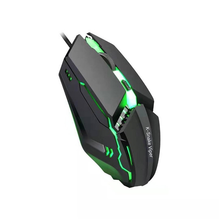 Mouse Wireless Ergonomic Reincarcabil, Negru, 6 Butoane, Compatibil Windows si Mac – Confort si Precizie