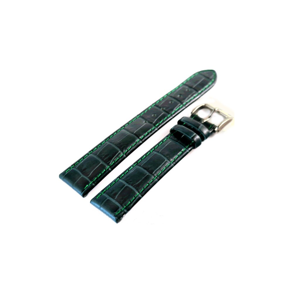 Curea de ceas Di-Modell Bali 1180-19202, 20mm, Verde inchis, catarama argintie