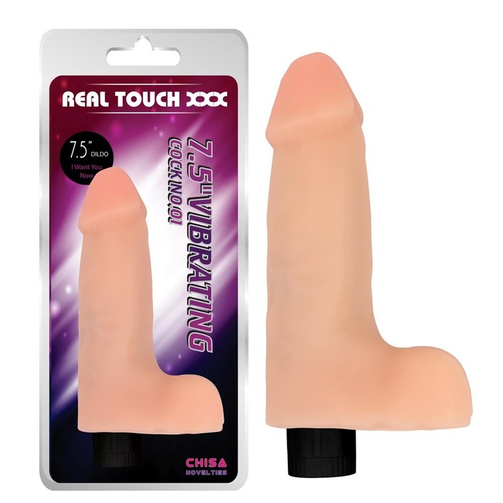 Boss sorozat, Vibrátor Real touch 7.5 kakas vibrátor, Tökéletes a fürdőszobába, Állítható rezgéssel