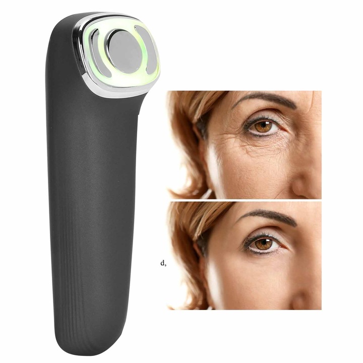 Масажор за лице Bizaical, RF, EMS, вибрация, 3 степени, 1100mAh