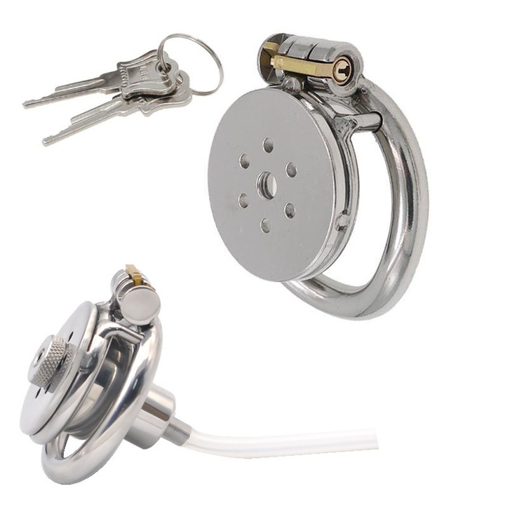 Клетка за пенис Night Fantasy, Обърнат дизайн, Неръждаема стомана, Силикон, Един размер