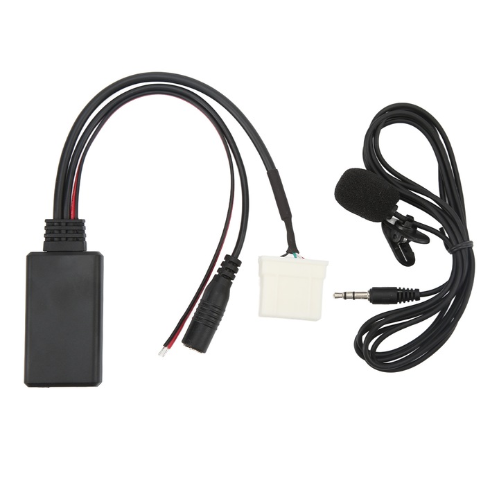 Adaptor AUX Bizaical, Bluetooth 5.0, sunet HiFi, set cu microfon, pentru Mazda 2 3 5 6 MX5 RX8