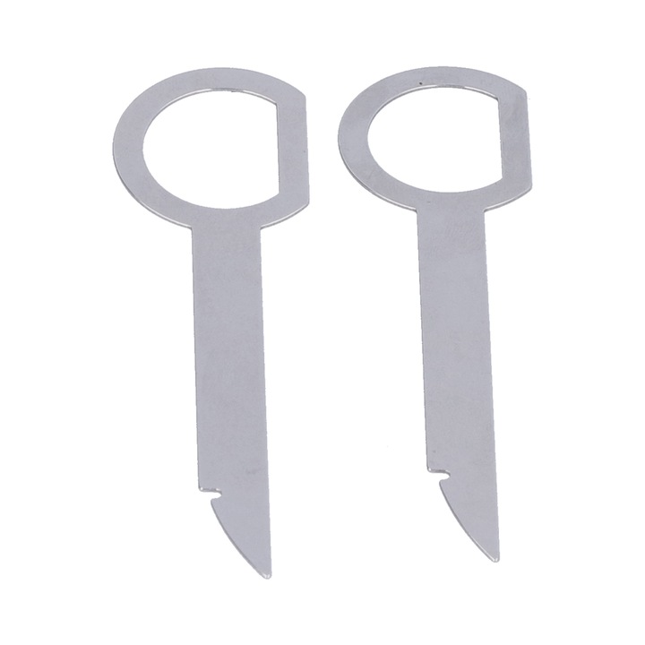 Chei de demontare radio auto Bizaical, set 2 bucati, metal, design ergonomic, portabile
