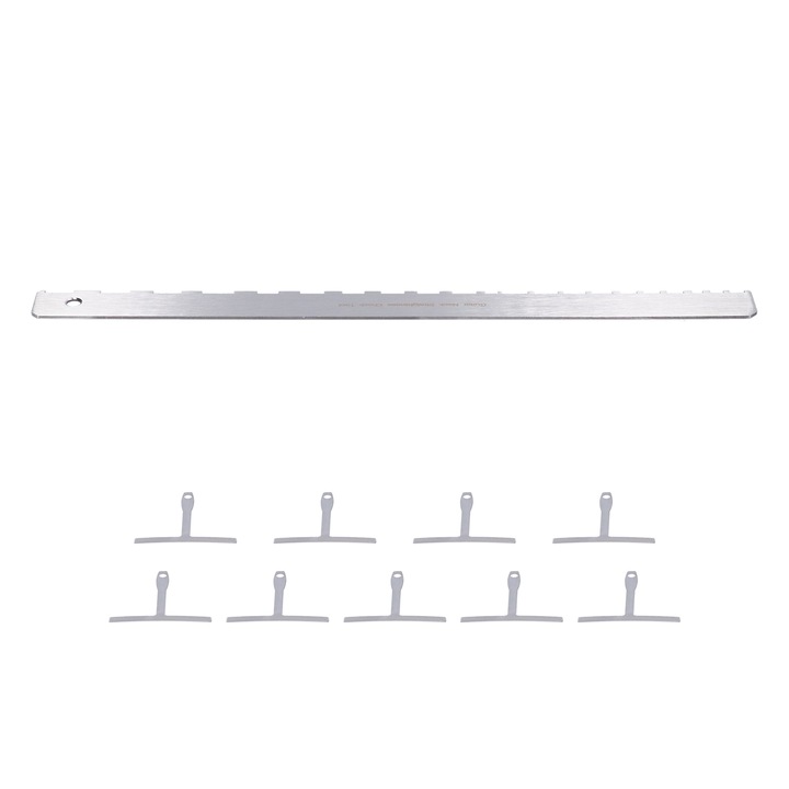 Gitárhúr magasságmérő vonalzó, Jormftte, rozsdamentes acél, 43.5x3.5cm