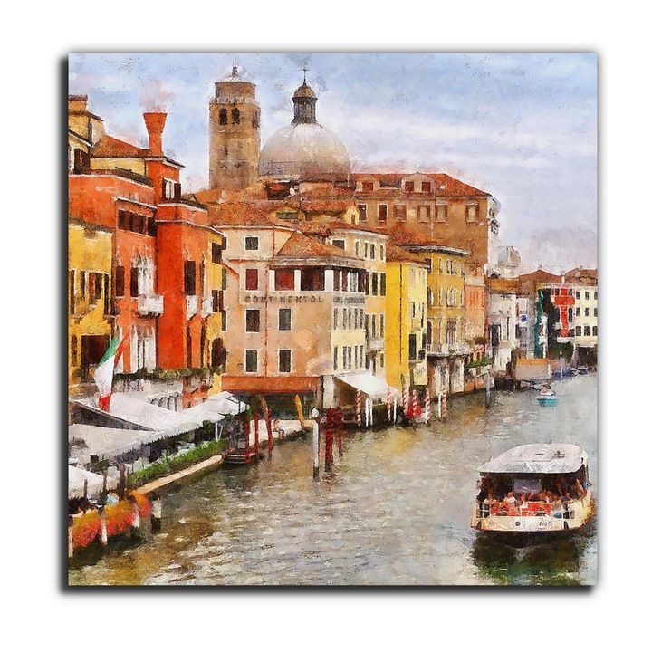 Velence, Grand Canal, vászonkép, 120x120