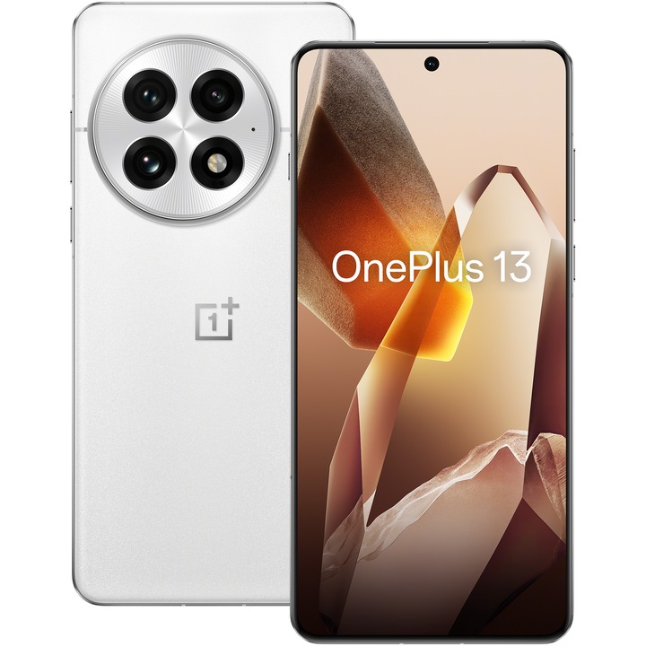 Смартфон OnePlus 13, Dual SIM, 16GB RAM, 512GB, 5G, Arctic Dawn - eMAG.bg