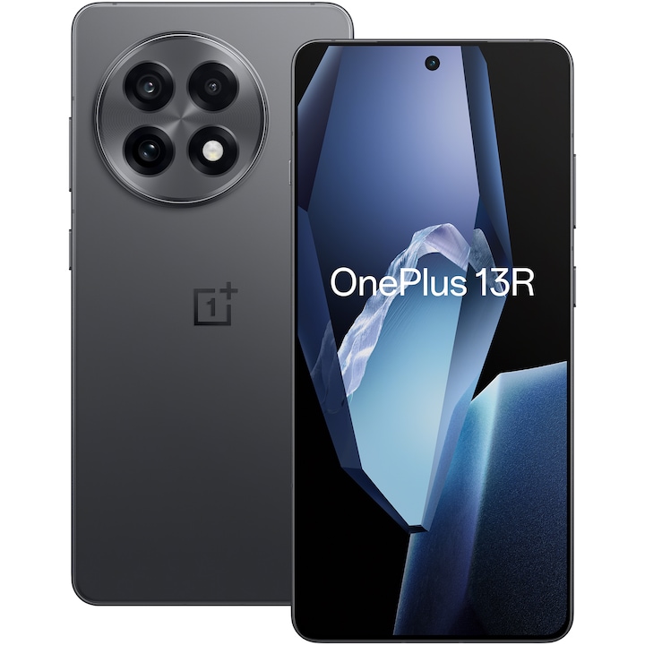 Смартфон OnePlus 13R, Dual SIM, 12GB RAM, 256GB, 5G, Nebula Noir