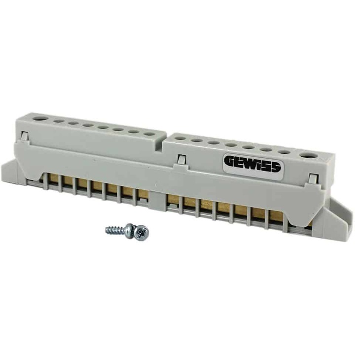 Bara nul terminala izolata 8M (1X35+7X10) Gewiss