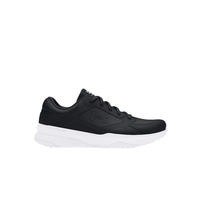 Under Armour, Тренировъчни спортни обувки Edge с кожа, Черен