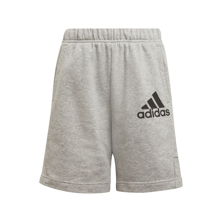 Pantaloni scurti copii, adidas, bermude sport, gri, bumbac