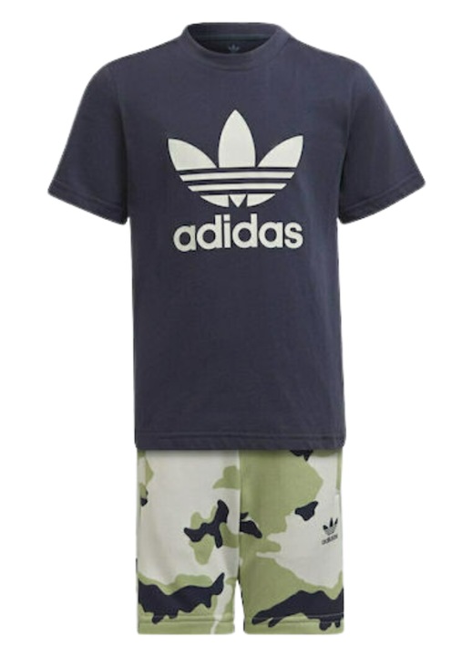 Set haine copii HC4581, adidas pantaloni scurti, tricou, multicolor, bumbac, 116 CM