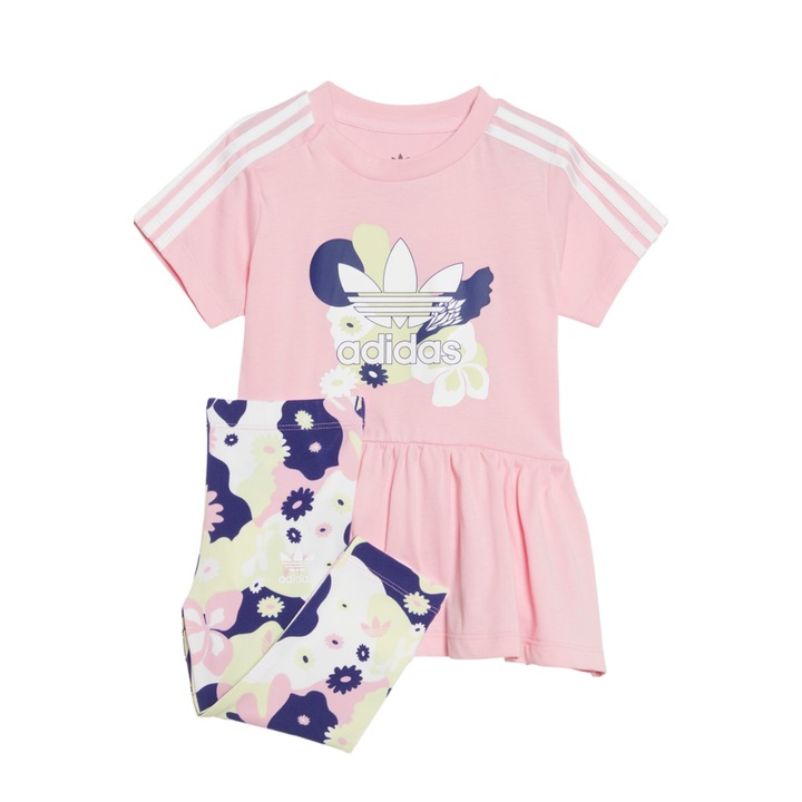Set haine copii HC1966, Adidas, bumbac, roz