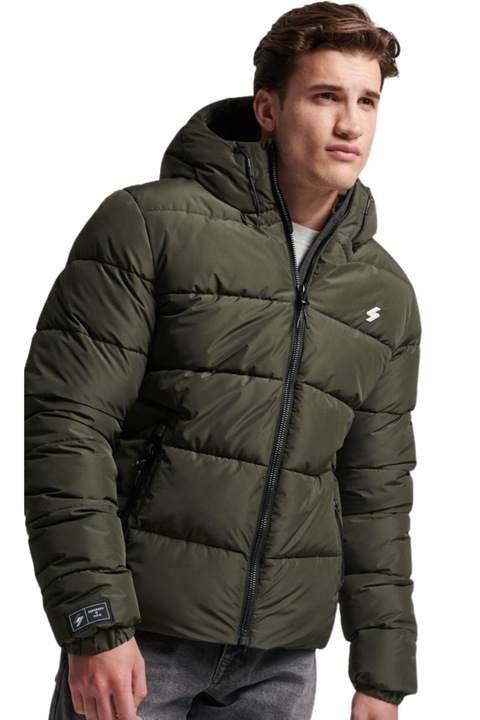 Jacheta barbati M5011827A-1IP, SUPERDRY, Poliester, Kaki