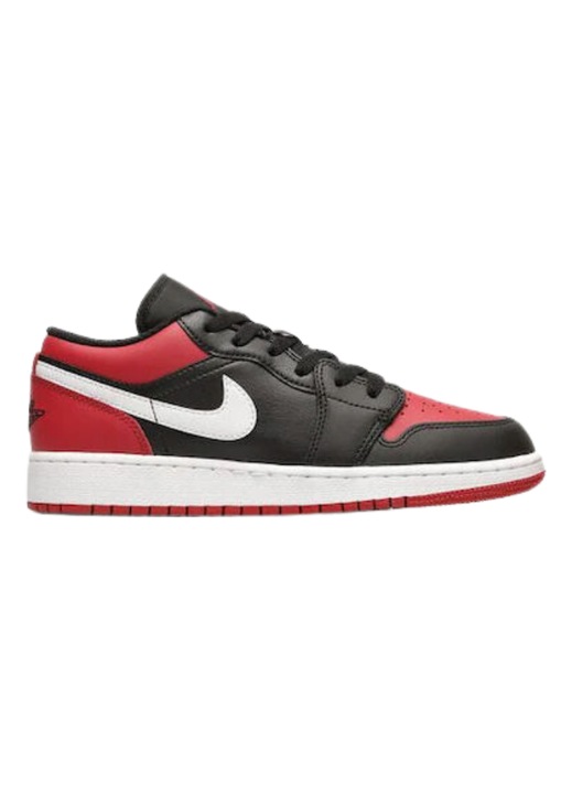 Мъжки спортни обувки Nike Air Jordan 1 черни, бели/червени, естествена кожа