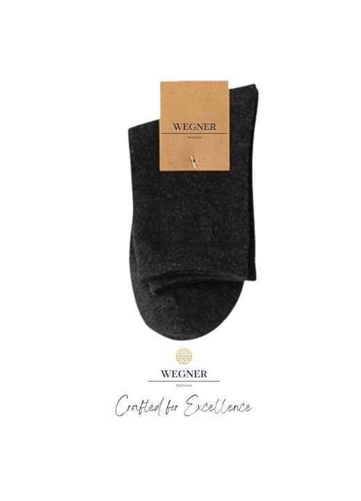 Wegner férfi zokni, pamut/elasztán, fekete, 39-43 EU