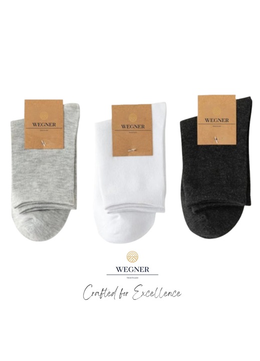 Set 3 perechi sosete barbati, Wegner, bumbac/elastan, lungi, multicolor, 39-43 EU