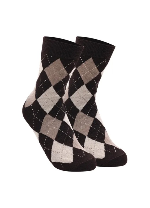 Wegner női zokni, brit stílusú, pamut/gyapjú/poliamid, barna, 36-41 EU