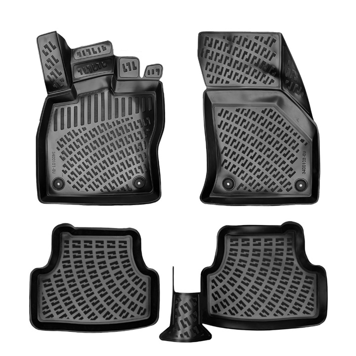 Комплект от 4 TPE гумени стелки за автомобил Seat Leon III 2012-2020, CED AUTO TRADE ®