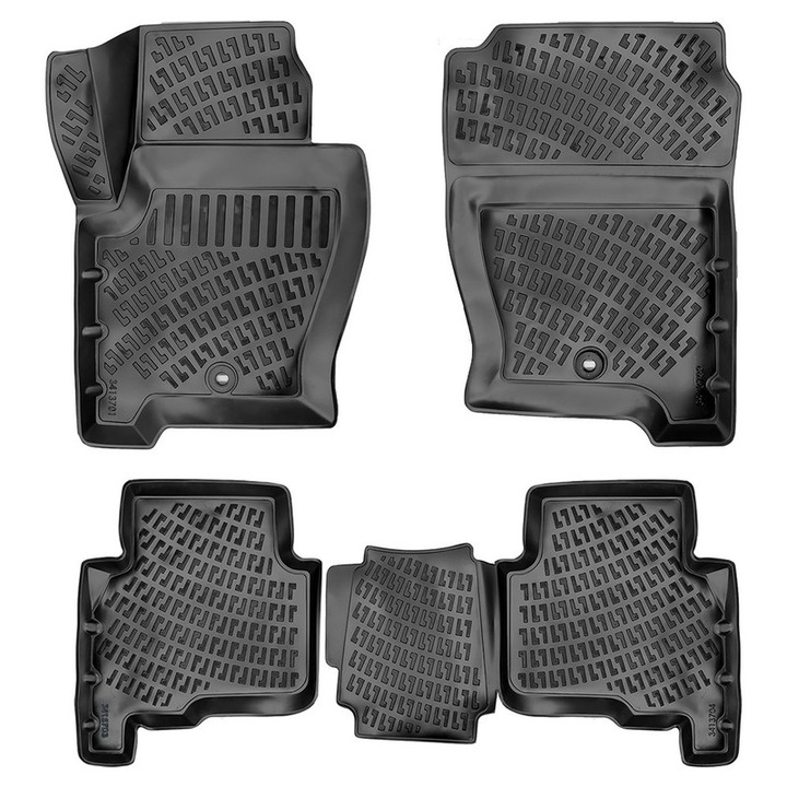 Комплект от 5 гумени стелки за автомобил TPE за Land Rover Discovery II L319 2004-2009, CED AUTO TRADE ®