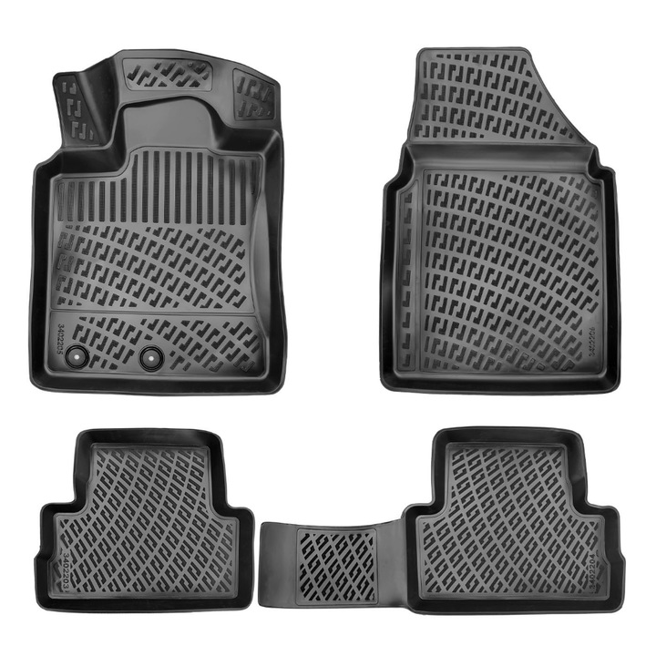 Стелки CED AUTO TRADE ®, TPE, Гума, За Nissan Qashqai I J10 2006-2013, Комплект от 4
