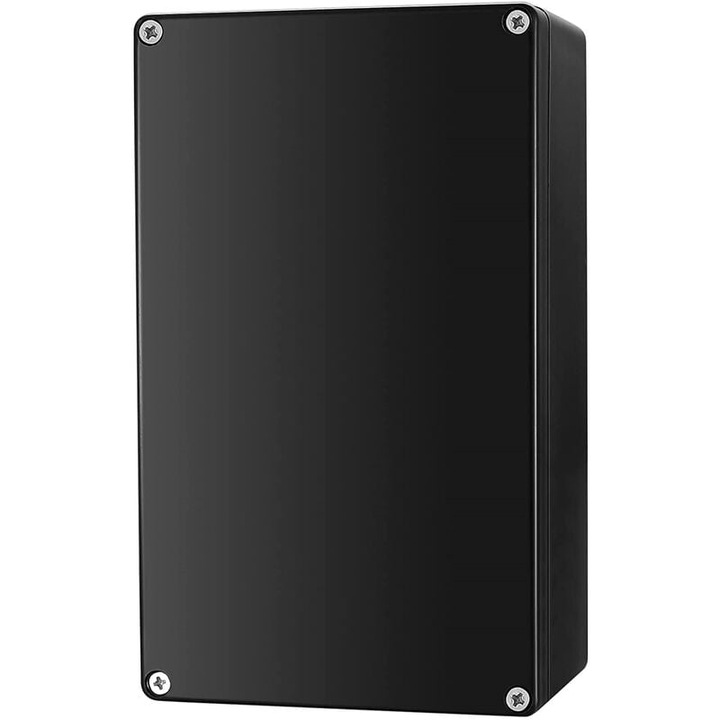 Водоустойчива електрическа разклонителна кутия IP65, Cozevdnt, пластмаса, черна, 200x120x75mm