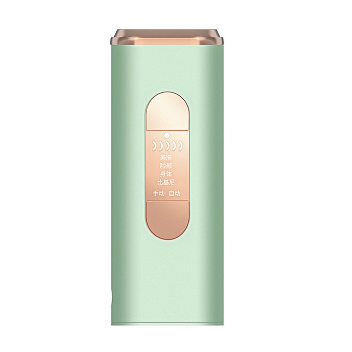 LPL епилатор, longziming, 5 стъпки, светлозелен, за лице и тяло