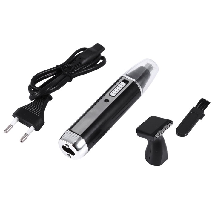 Trimmer 2in1 Zeaicos, pentru nas si urechi, 6500 rpm, compact, 12.5x2.5cm