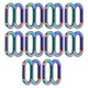 Set 10 Bucati Catarame 8 Forma, Zinc Alloy, 20mm/25mm/32mm, pentru Decoratiuni Luggage si Imbracaminte