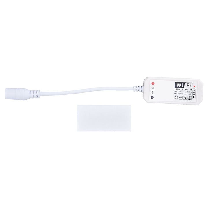 Контролер за RGBW LED лента, WiFi, музикален режим, 5V-24V, 17.5x2.4x1cm