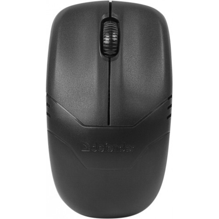 Безжична мишка Defender Datum MM-025 Nano, USB, 2 бутона+скрол, 800/1200/1600 dpi, Черна