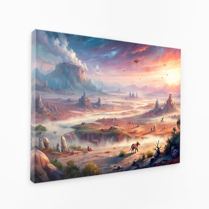 Vászonfestmény - Örök vadonok Lélek suttogása - 120x80 cm