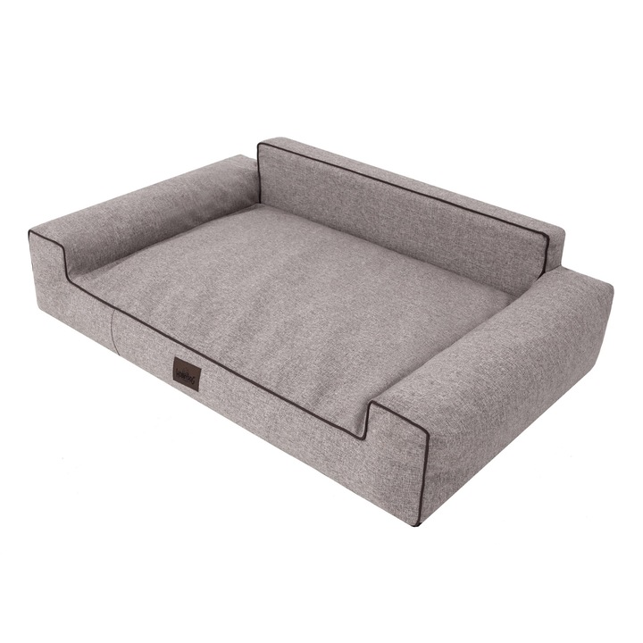 Pat pentru caini, Sales Core, cappuccino, Inari, dimensiune XL: 98x66x28cm, material eco-friendly
