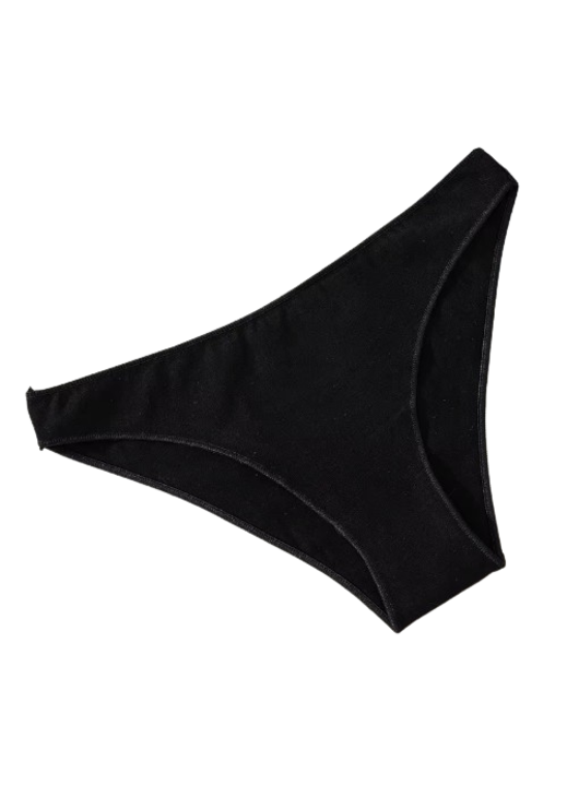 Wegner női bugyi, rugalmas pamut, légáteresztő, fekete, XL INTL