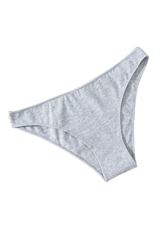 Wegner női bugyi, pamut-elasztán, szürke, elasztikus