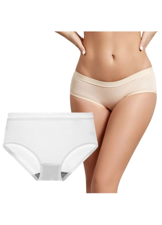 Wegner fehér bugyi, kényelmes, strapabíró, poliészterből és spandexből, szett 1 pár