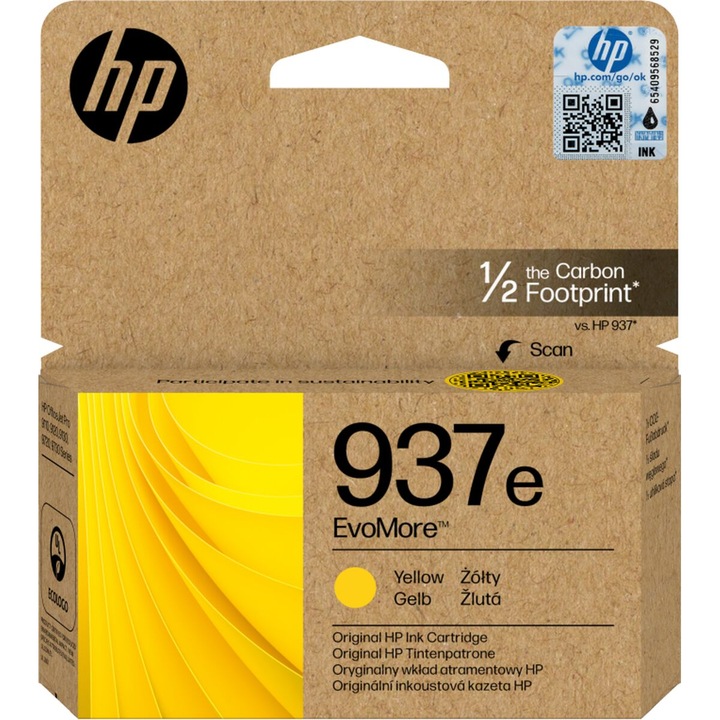 Eredeti HP 937e Yellow tintapatron (4S6W8NE)