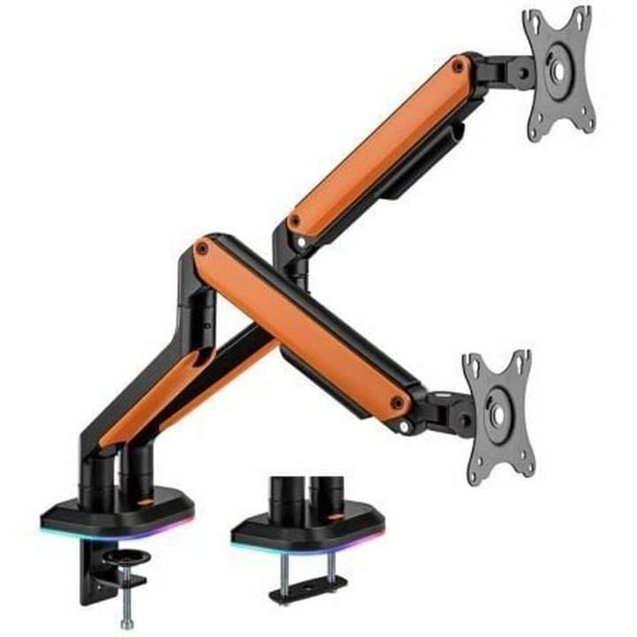 Стойка за телевизор Aisens DT32TSR-251, 17"-32", регулируема, стомана, 9 кг, 360°