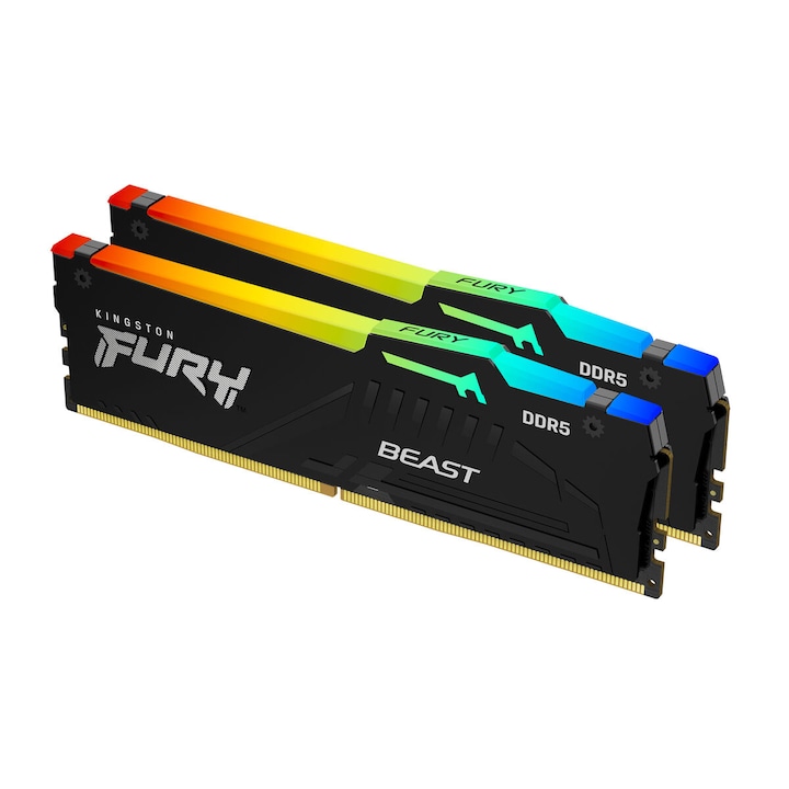 RAM памет Kingston, 16 GB, DDR5, 2 x 8 GB, cl30, черна