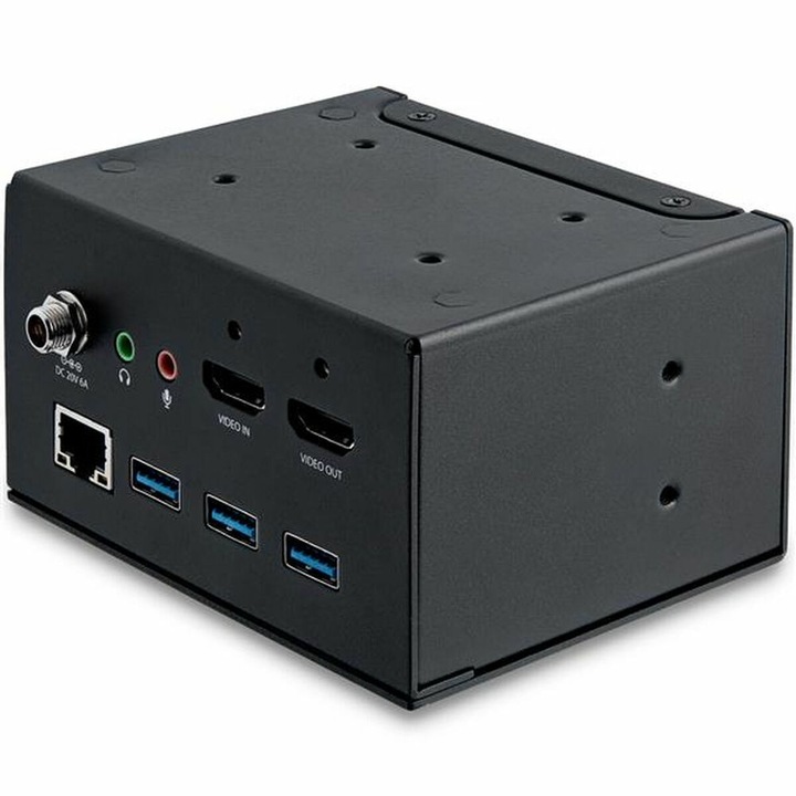 Startech USB hub, MOD4DOCKACPD, 4 порта, Ethernet LAN, черен, 60W