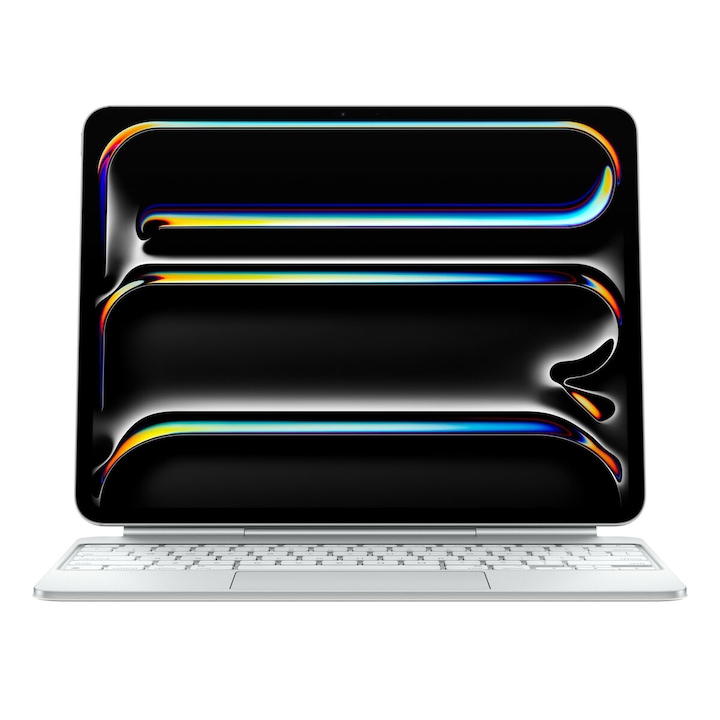 Tastatura Apple MWR43Z/A Alba Qwerty Spaniola, Bluetooth, Aluminiu