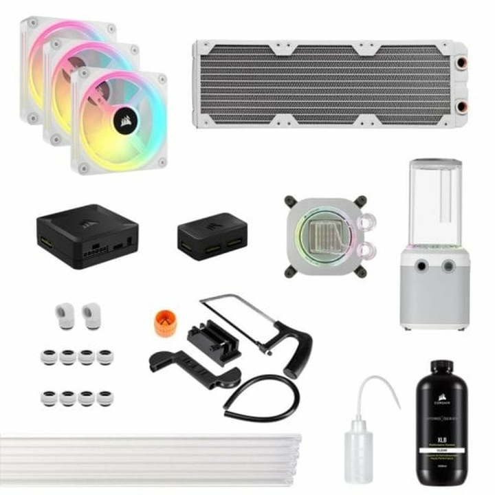 Cooler Corsair Hydro X Series iCUE LINK XH405i RGB Custom Cooling Kit - White