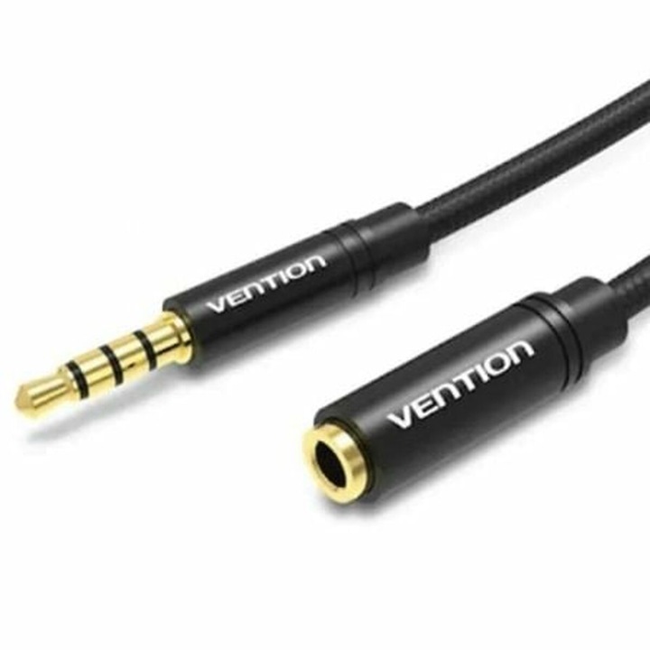 Cablu audio Vention, 3m, jack 3.5mm, tip mufa mama-mufa tata