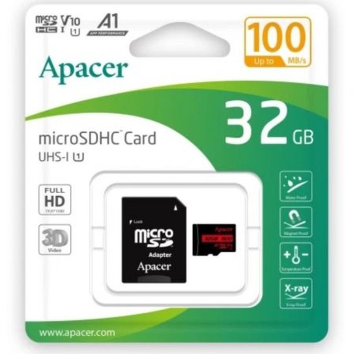 Apacer AP32GMCSH10UB-R 32GB Micro SD карта